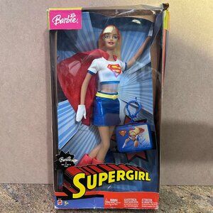 Mattel 2003 “Supergirl, Barbie as Dans Le Role De Como” Barbie Doll *NEW*